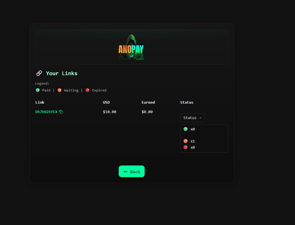 Payment Status View