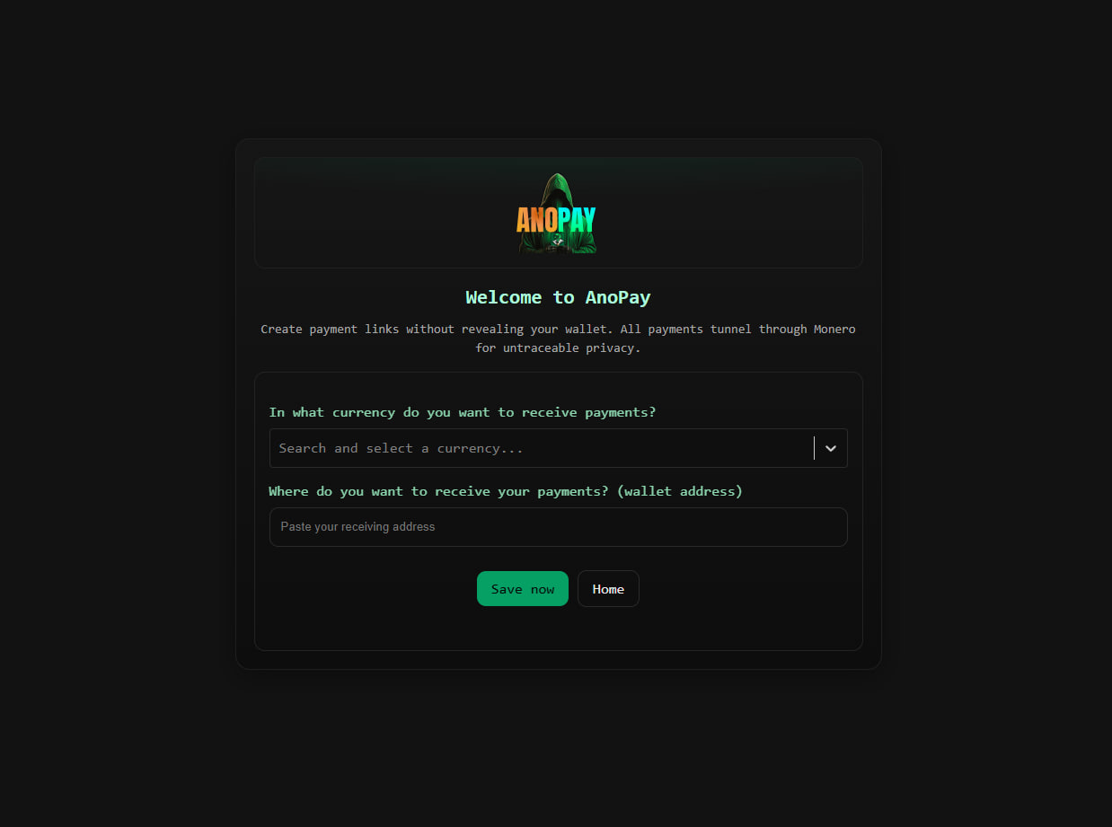 Enter Wallet Screen
