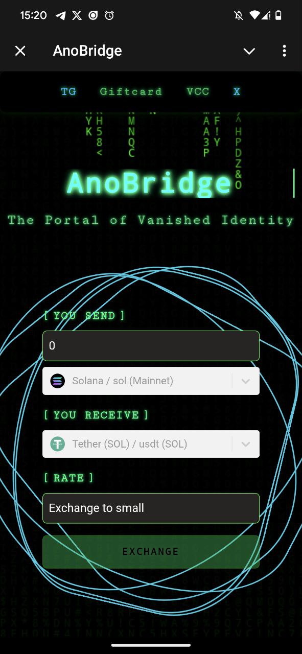 Start the AnoBridge bot