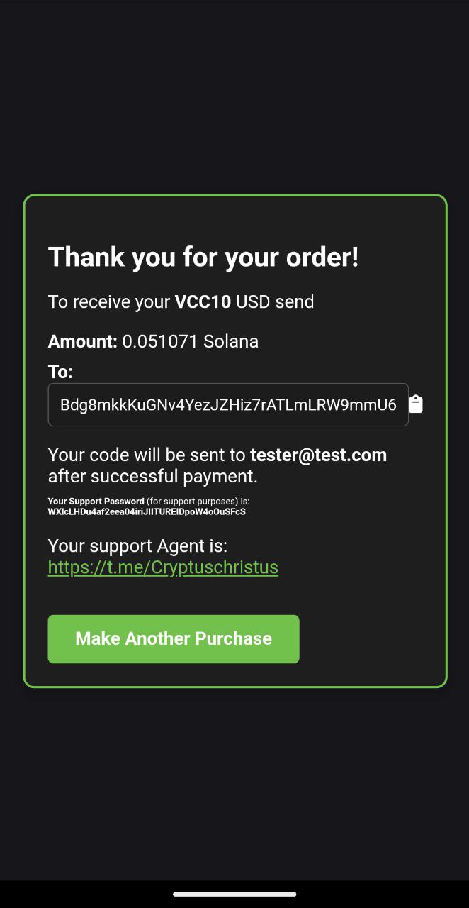 Start the AnoCard bot